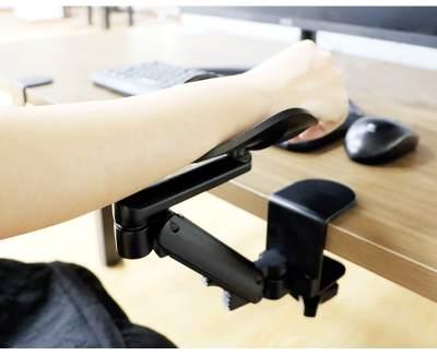 Computer Desk Arm Rest Ergonomic Arm Support Bracket 360° Rotating - GADGET WAGON