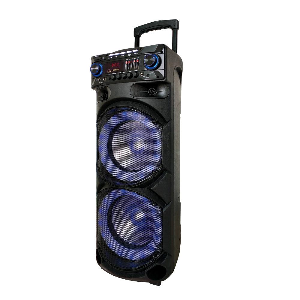 Dual 10 inch 80 W RMS Trolley speaker Bluetooth Rechargeable - GADGET WAGON Trolley Speakers