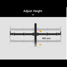 Dual Monitor Desk Arm 17 - 27 Inches Gas Strut F160 NB Stand Mount - GADGET WAGON Gas Spring Arm