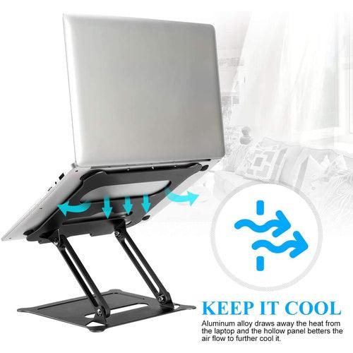 Ergonomic Laptop Stand Riser with Heat Vent Angle and Height | Improve Your Posture and Prevent Eye Strain - GADGET WAGON Laptop Risers & Stands