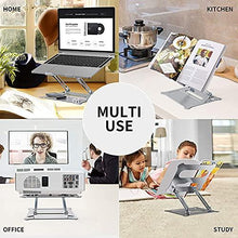 Ergonomic Laptop Stand Riser with Heat Vent Angle and Height | Improve Your Posture and Prevent Eye Strain - GADGET WAGON Laptop Risers & Stands