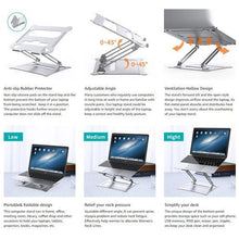 Ergonomic Laptop Stand Riser with Heat Vent Angle and Height | Improve Your Posture and Prevent Eye Strain - GADGET WAGON Laptop Risers & Stands