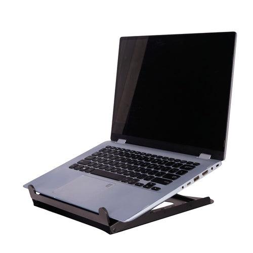 Foldable Laptop Riser & Stand, 5 Angle Adjustment, Steel, Heavy Duty - Made in India - GADGET WAGON Laptop Risers & Stands