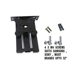 Gadget-Wagon 14-27 inches Corner Swivel Extendable Dual Arm Rotate and Swivel Monitor and TV Wall Mount Bracket (180 Degrees Motion) - GADGET WAGON TV Wall & Ceiling Mounts