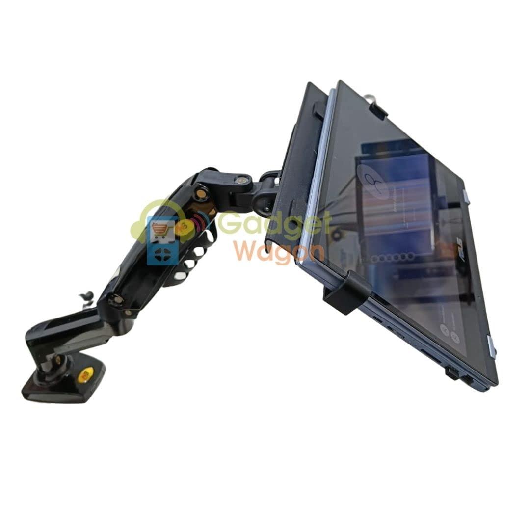 Gadget Wagon 17-35" Gas Strut LED Monitor Desk Arm with Laptop Tray 360 Degree Swivel tilt H100 Fp2 - GADGET WAGON Gas Spring Arm