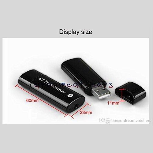 Gadget-Wagon 3.5mm Wireless USB Bluetooth Audio Transmitter Music Stereo Adapter for iPhone 6s, Samsung, Computer, TV, Tablet and Speaker (YPF-001) - GADGET WAGON CE