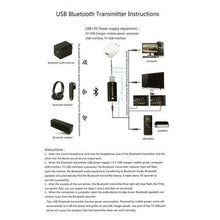 Gadget-Wagon 3.5mm Wireless USB Bluetooth Audio Transmitter Music Stereo Adapter for iPhone 6s, Samsung, Computer, TV, Tablet and Speaker (YPF-001) - GADGET WAGON CE