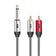 MX 6.35 mm P-38 Mono Male to 2 RCA Male 3 m
