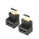 Gadget-Wagon HDMI Lshaped 90 degrees male to female adapter converter Gold plated for HDMI cables, narrow, sleek tv corners