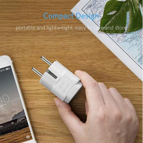 Germany schuko Converter Plug Multi Country Input Travel Adaptor - GADGET WAGON Audio & Video Cables , Connectors