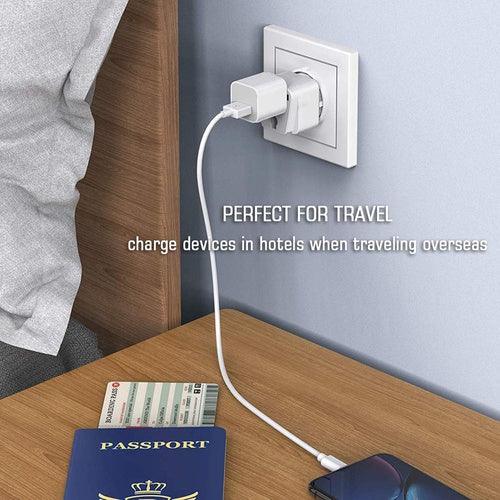 Germany schuko Converter Plug Multi Country Input Travel Adaptor - GADGET WAGON Audio & Video Cables , Connectors