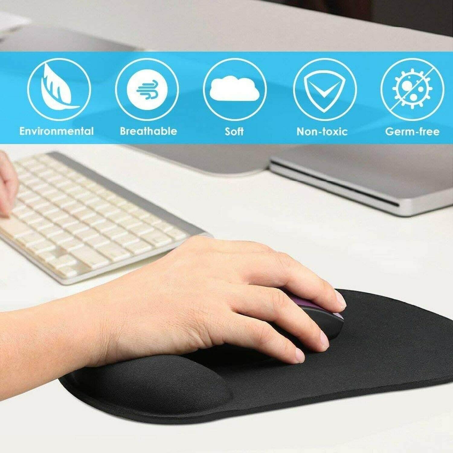 HP Wired Mouse USB Optical with Gel Mousepad 2U2H5P3 DPI 1200 - GADGET WAGON Mice & Trackballs