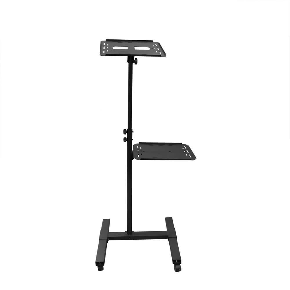 Laptop & Projector Cart trolley with wheels Projector Stand Rolling Height Adjustable - GADGET WAGON