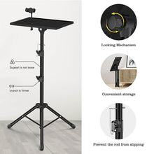 Laptop & Projector Tripod Floor Stand Adjustable Height 2- 4 feet - GADGET WAGON