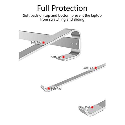 Laptop Riser Stand 14 13.3 13 15.6 17 inch Aluminium , Ergonomic - GADGET WAGON Laptop Risers & Stands