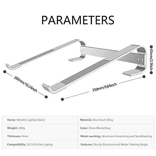 Laptop Riser Stand 14 13.3 13 15.6 17 inch Aluminium , Ergonomic - GADGET WAGON Laptop Risers & Stands