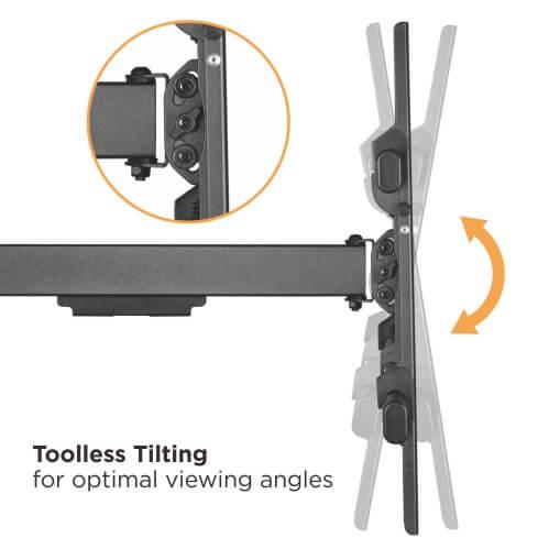 Lumi 43 to 80 inches Movable Tv Wall Mount Extra Long Arm Extendable Lpa49-483xld Strong - GADGET WAGON TV Wall & Ceiling Mounts