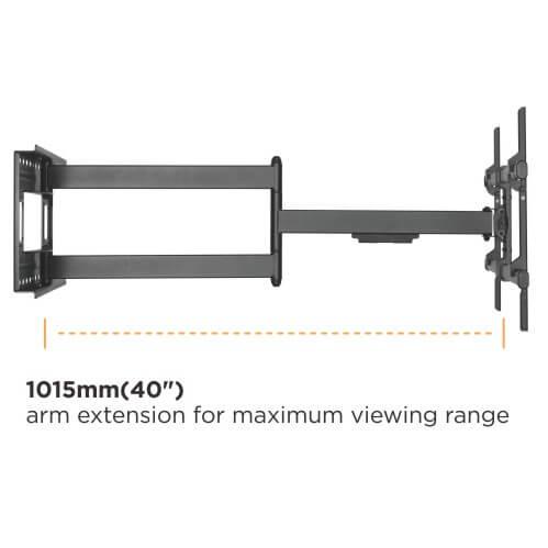 Lumi 43 to 80 inches Movable Tv Wall Mount Extra Long Arm Extendable Lpa49-483xld Strong - GADGET WAGON TV Wall & Ceiling Mounts