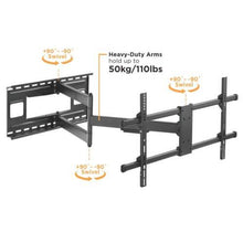 Lumi 43 to 80 inches Movable Tv Wall Mount Extra Long Arm Extendable Lpa49-483xld Strong - GADGET WAGON TV Wall & Ceiling Mounts
