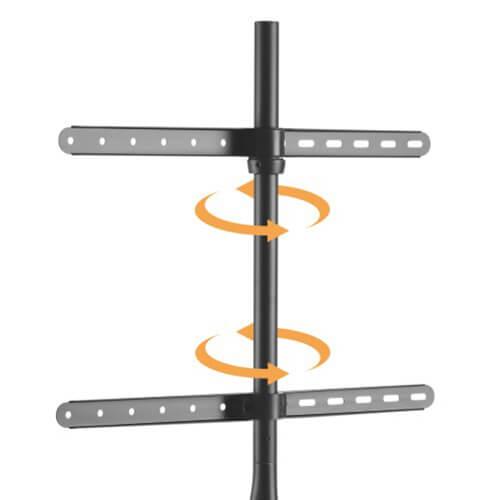 Lumi 45 to 65 inch Tv Floor Easel Studio Stand Decorative FS12-46F - GADGET WAGON Entertainment Centers & TV Stands