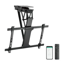 LUMI Motorised Flip Down TV Ceiling Mount for 32-75 Inch TVs with swivel PLB-M0546S - GADGET WAGON TV Wall & Ceiling Mounts