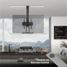 LUMI Motorized TV Ceiling Mount for 32-75 Inch TVs with Swivel LP78-44M - GADGET WAGON TV Wall & Ceiling Mounts