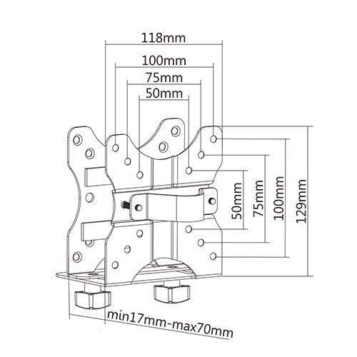 LUMI Thin Client CPU Holder Mount Multifunctional Perfect for Intel NUC, The Mac Mini, Most Small CPUs - GADGET WAGON Personal Computer