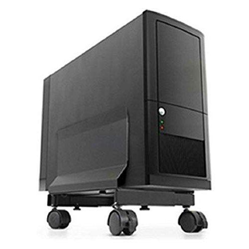 Metal CPU, UPS and Stabilizer Trolley with Wheels (Black, Large) - GADGET WAGON COMPUTER_COMPONENT