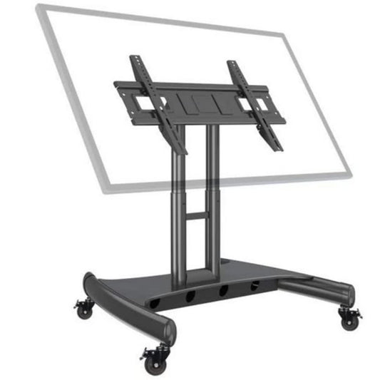 Mobile TV Mount Stand, Low Height Monitor Cart with Wheels for 32-75 inch Flat Curved Screen TV, LED LCD, Height Adjustable, 90°Adjustable Viewing Angle - GADGET WAGON TV Wall & Ceiling Mounts