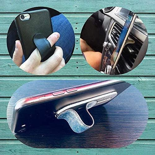 Momostick Phone Stand Holder Selfie Finger Grip Snake Series (Black) - GADGET WAGON