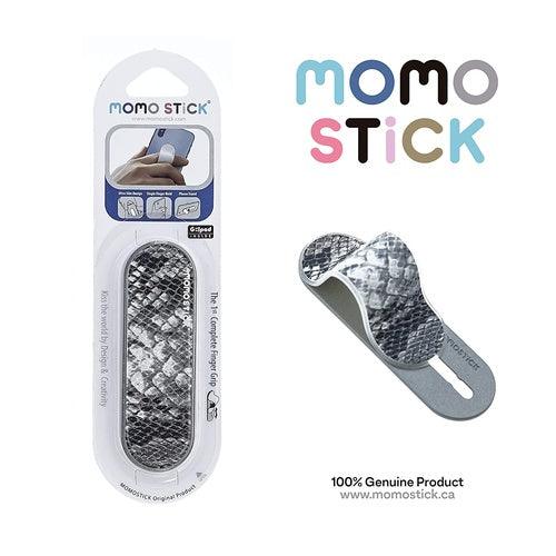 Momostick Phone Stand Holder Selfie Finger Grip Snake Series (Grey) - GADGET WAGON