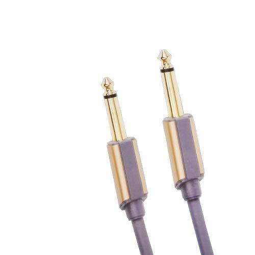 Mono p38 6.3 mm Male to Male Cable for Guitar, Audio Player, Microphone Mixers and Sound Equipment 1.5 Meters 6 mm Thickness DJ20 - GADGET WAGON ELECTRONIC_CABLE