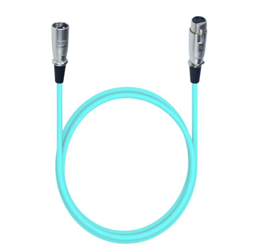 MX 3 Pin MIC Extension Female Socket To 3 Pin MIC Male Plug XLR AES Cord 110 ohm Length 3 Meter (MX-3797A) - GADGET WAGON Audio & Video Cables , Connectors