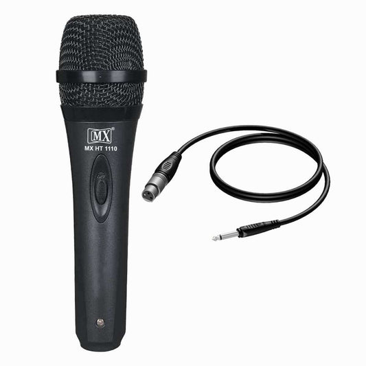 Mx Dynamic Mic Cardioid Vocal Multi-Purpose Plastic Microphone Xlr To1/4 Inches Cable HT1110 - GADGET WAGON MICROPHONE