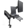 NB 17 - 27" Gas Strut LED Monitor Desk Arm with Laptop Tray 360 Degree Swivel