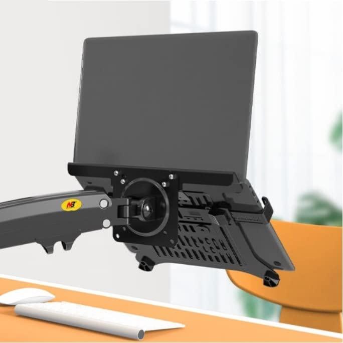 NB 22-32" Gas Strut LED Monitor Desk Arm with Laptop Tray 360 Degree Swivel tilt Height Long - GADGET WAGON Gas Spring Arm