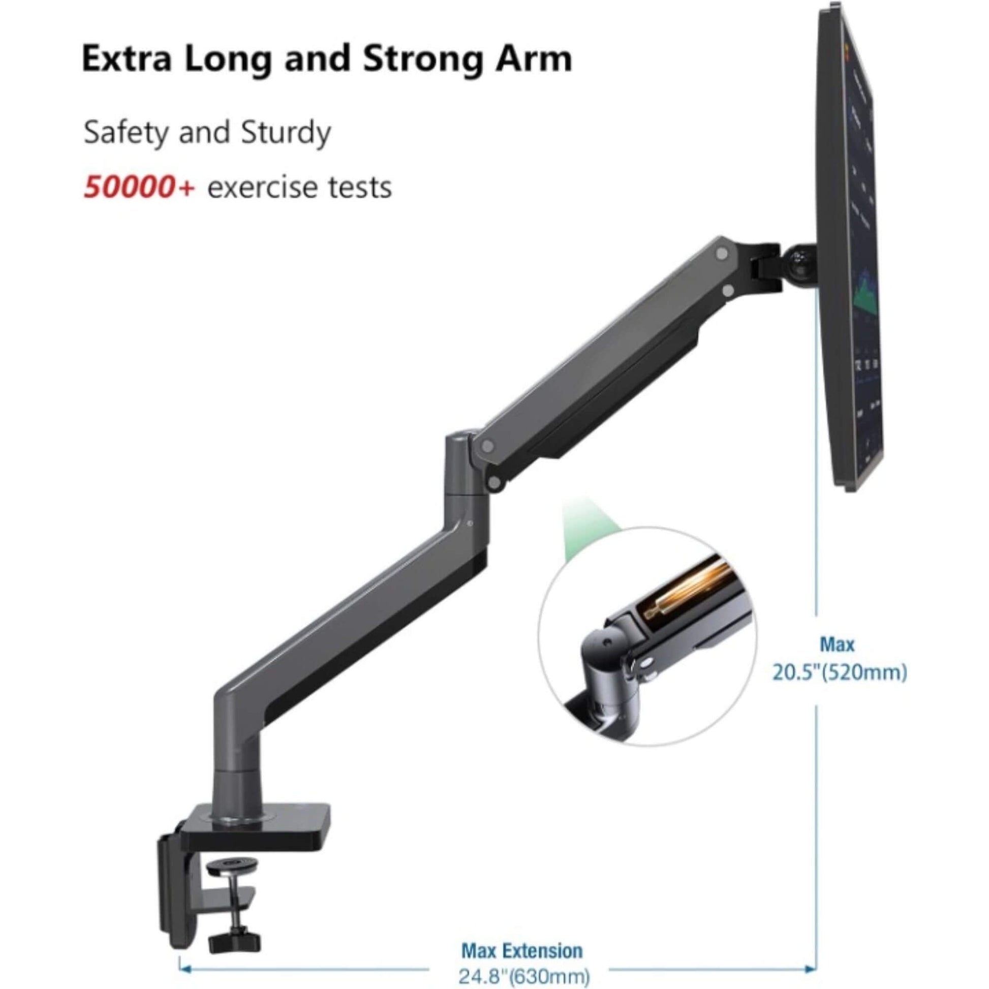 NB North Bayou 22-40" Monitor Arm Full Motion Gas Spring | G45 - GADGET WAGON