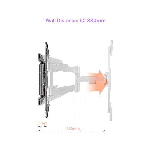 NB P6 40 - 80 inches LED TV Wall Mount Swivel & Tilt full motion - GADGET WAGON TV Wall & Ceiling Mounts