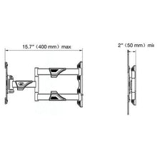 NB P4 6 Way Swivel Tilt Wall Mount 32-55-inch Full Motion Cantilever for LED,LCD and Plasma TV's - GADGET WAGON TV Wall & Ceiling Mounts