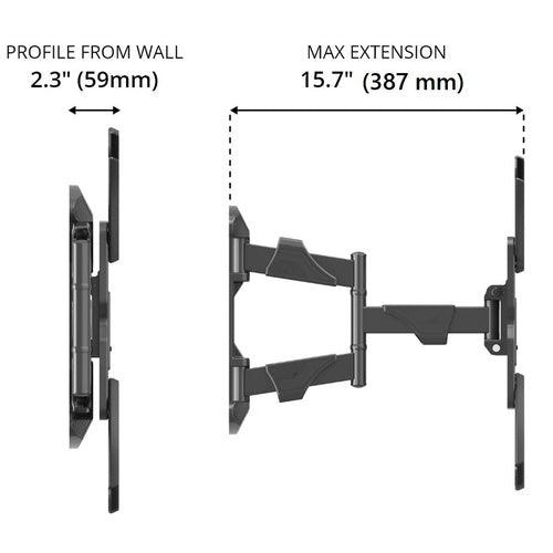 P5 TV Wall Mount Bracket | 40"-65" LCD LED | 6 Swing Arm | Tilt & Swivel - GADGET WAGON TV Wall & Ceiling Mounts