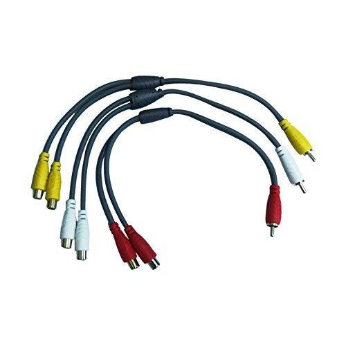 RCA Spliiter Composite Red White and Yellow Video 2 way splitter adapter - GADGET WAGON Audio & Video Cables , Connectors