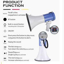 Rechargeable Megaphone 50W with Siren - Loud Speaker 800m Range - GADGET WAGON MEGAPHONE
