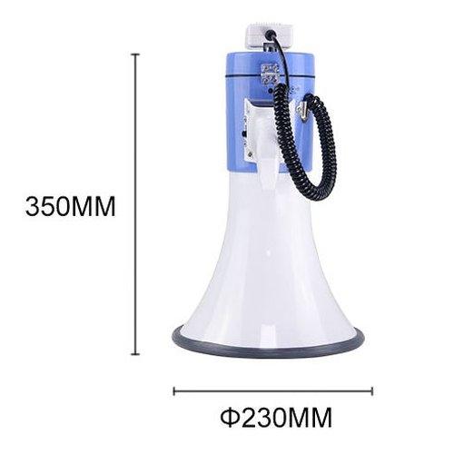 Rechargeable Megaphone 50W with Siren - Loud Speaker 800m Range - GADGET WAGON MEGAPHONE