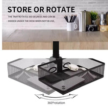 Swivel Cable Management Tray Organizer Under Desk for Office and Home No Drill - GADGET WAGON Desk Arm
