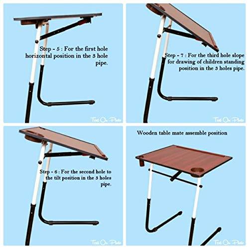Table Folding Wooden Multipurpose Adjustable Height, Portable, Angle - GADGET WAGON Utility Tables