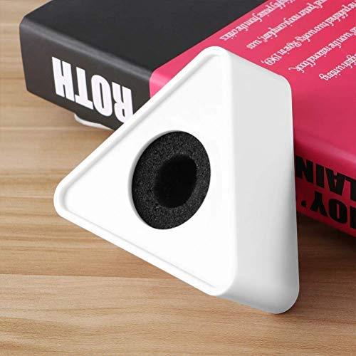 Triangle Mic Flag for Branding - universal, suits all mics, for media, youtubers, television (Black) (MIC NOT INCLUDED) (White) - GADGET WAGON