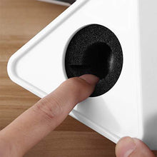 Triangle Mic Flag for Branding - universal, suits all mics, for media, youtubers, television (Black) (MIC NOT INCLUDED) (White) - GADGET WAGON