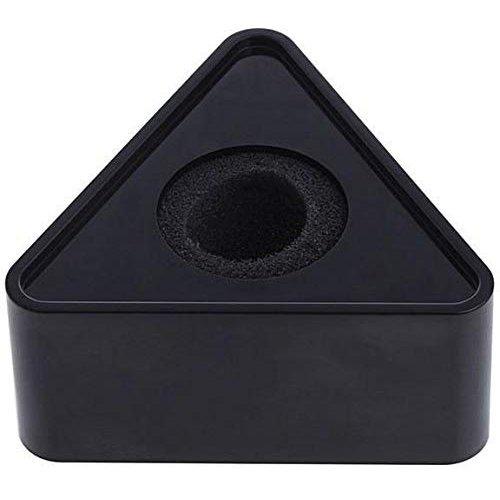 Triangle Mic Flag for Branding - universal, suits all mics, for media, youtubers, television (Black) (MIC NOT INCLUDED) - GADGET WAGON