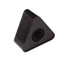 Triangle Mic Flag for Branding - universal, suits all mics, for media, youtubers, television (Black) (MIC NOT INCLUDED) - GADGET WAGON