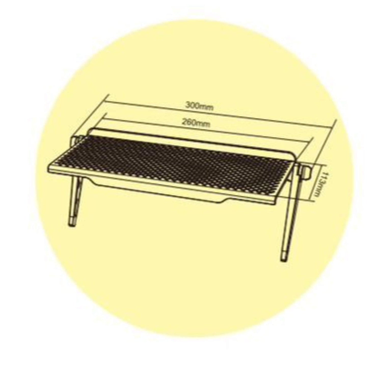 TV Top Shelf 1 Feet Wide for Accessories, Set Top Box, Modem Router